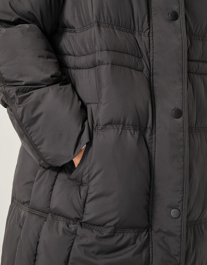 Molly Long Puffer Coat, Black (BLACK), large