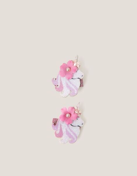 2-Pack Unicorn Hair Clips, , large