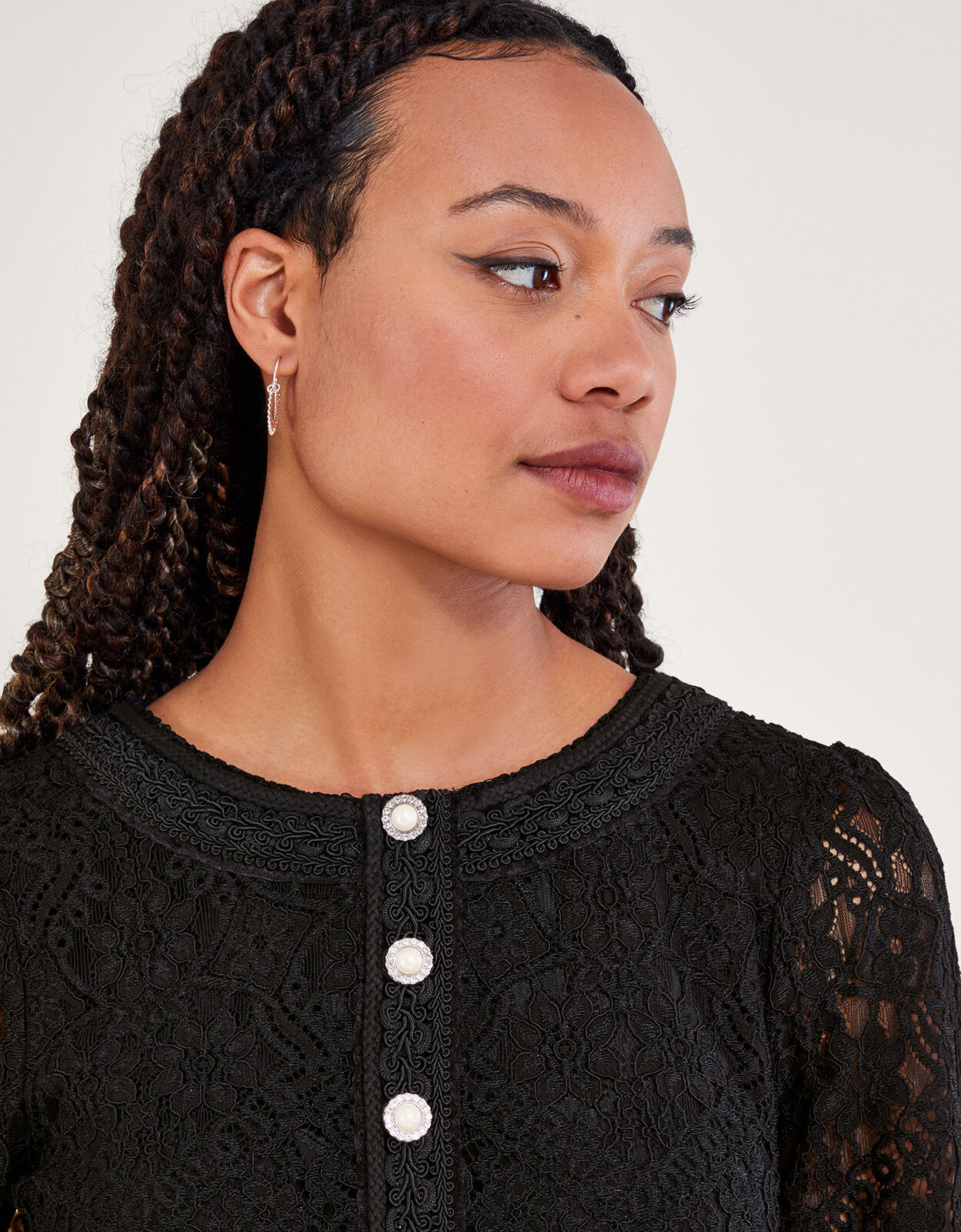 Lillian Lace Shift Dress Black Evening Dresses Monsoon ROI