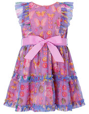 Baby Britney Butterfly Dress, Purple (PURPLE), large
