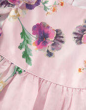 Pansy Print Party Dress, Multi (MULTI), large