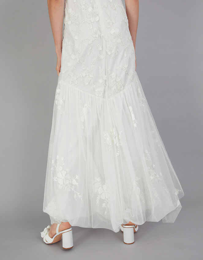 Violet Embellished Bridal Maxi Dress, Ivory (IVORY), large