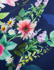 Floral Leggings, Blue (NAVY), large