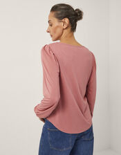 Lisa Embroidered Lace Blouse, Pink (PINK), large