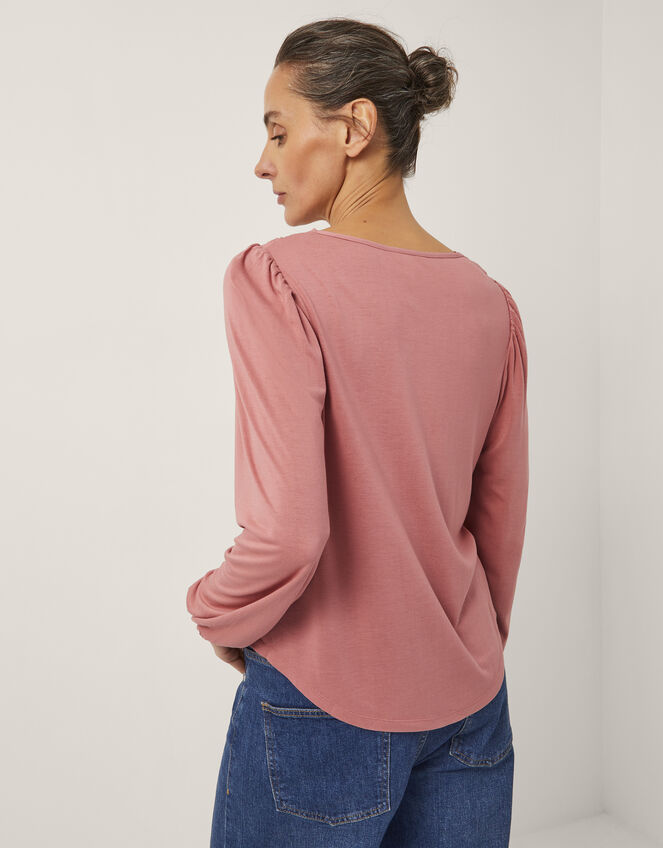 Lisa Embroidered Lace Blouse, Pink (PINK), large