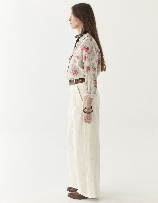 Maison Hotel Lolo Straight-Leg Trousers, Ivory (IVORY), large