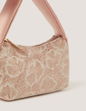 Floral Sequin Velvet Bag, , large