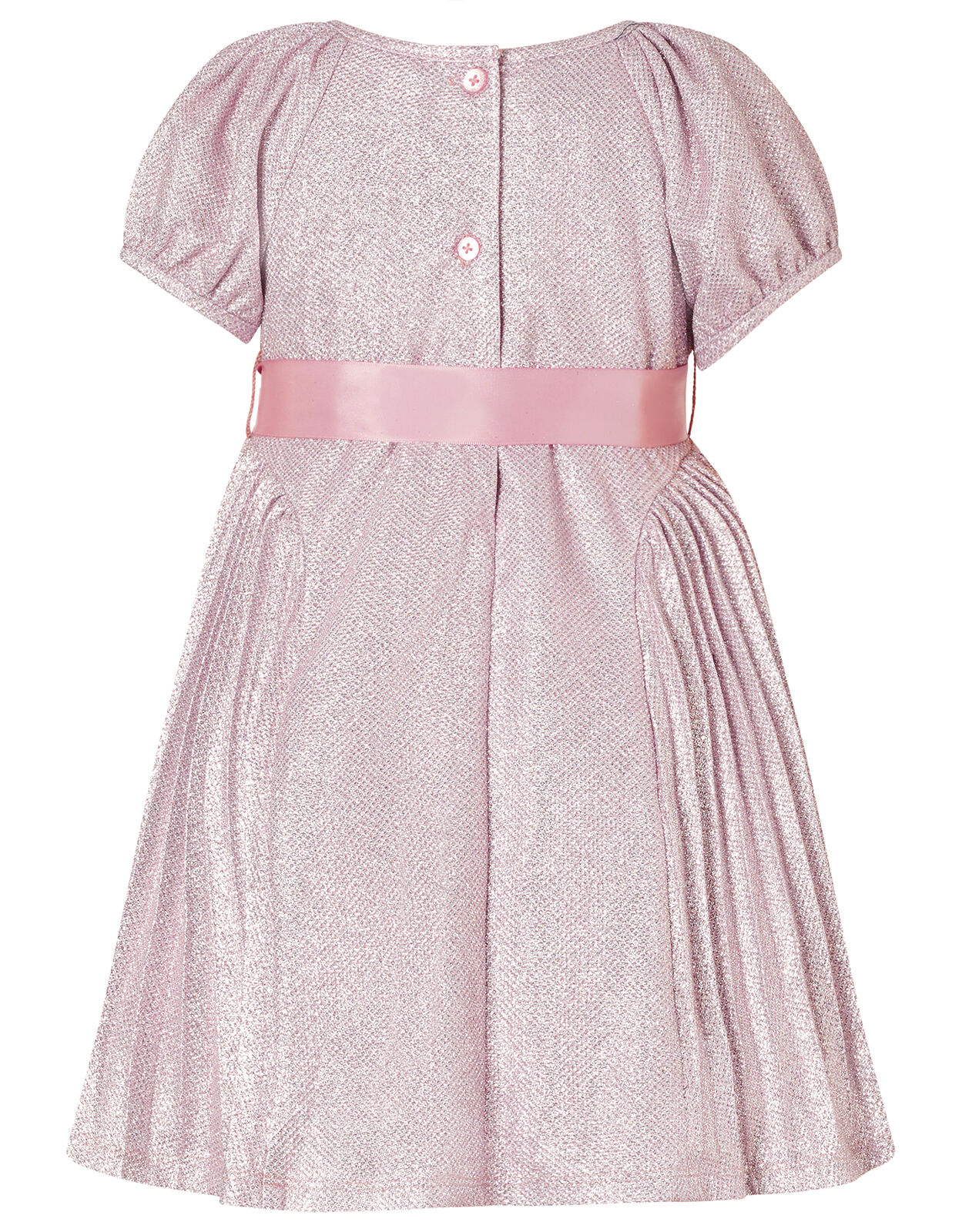 baby pink pleated dress