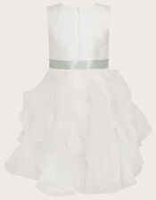 Cannes Organza Ruffle Dress, Ivory (IVORY), large