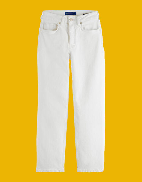 Scotch and Soda Sky Straight Jeans Regular Length White, White (WHITE), large