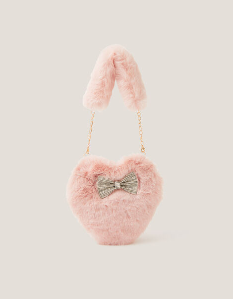 Fluffy Heart Bag, , large