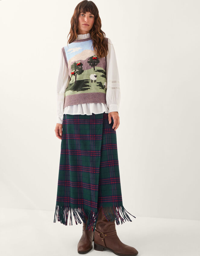 Monsoon x Sarah Corbett-Winder Countryside Knitted Vest, Mink (MINK), large