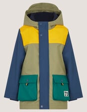 Water-Resistant Colourblock Rain Jacket, Multi (MULTI), large