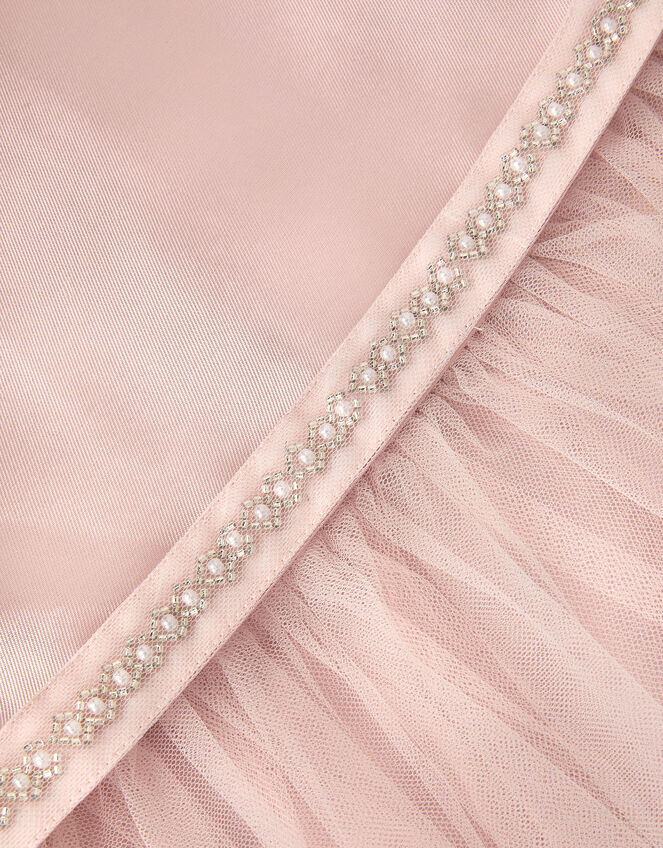 Olene Floral Embroidered Tulle Dress, Pink (PALE PINK), large