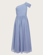 Texas One Shoulder Prom Dress, Blue (PALE BLUE), large