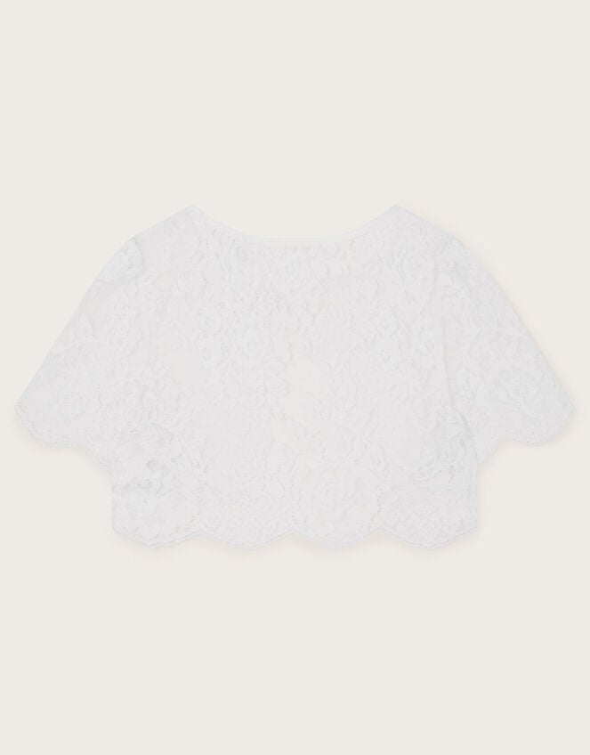 Lola Lace Shrug, White (WHITE), large