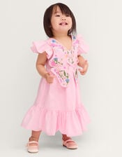 Baby Embroidered Butterfly Bodice Dress, Pink (PINK), large