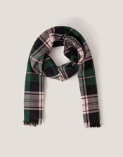 Sarah Checkered Scarf, Pink (PINK), large