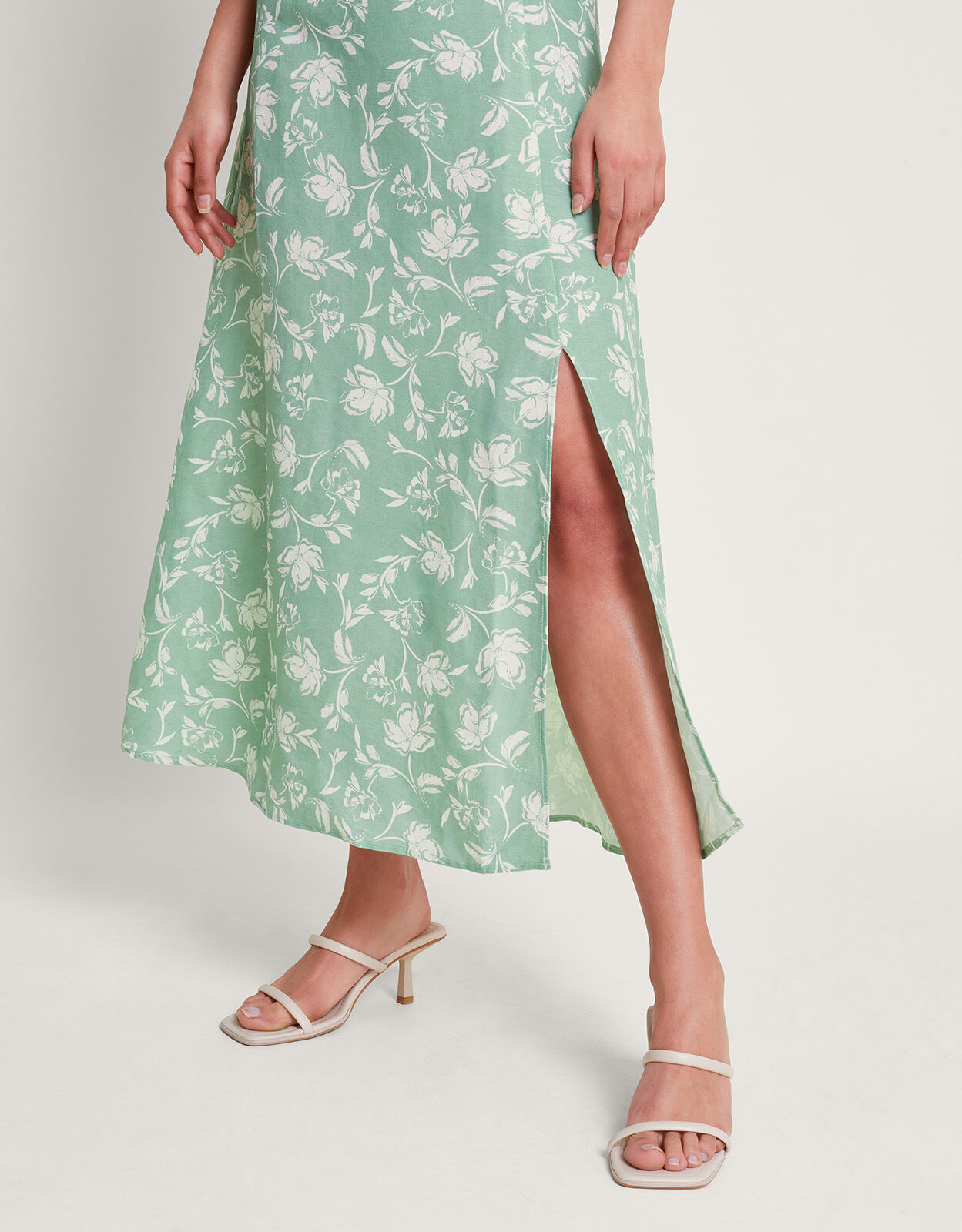 Saskia Ruffle Dress Green Evening Dresses Monsoon Global