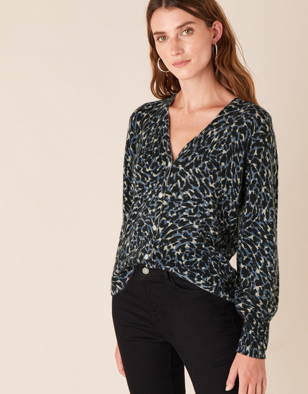 leopard print sparkle top