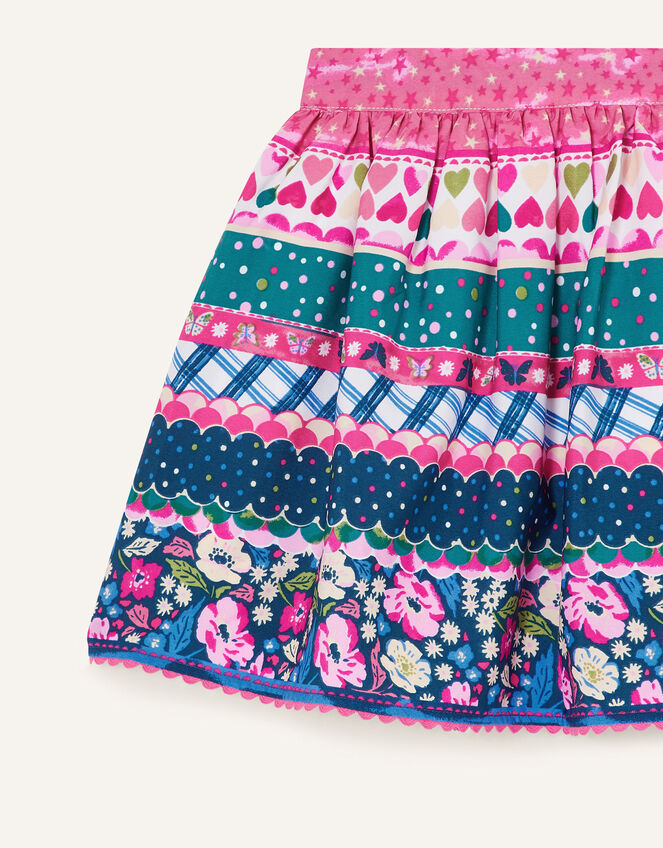 Multi Print Skirt, Teal (TEAL), large