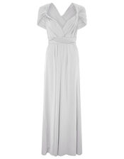 Monsoon- Multiway Maxi Dress , Silver (SILVER), large