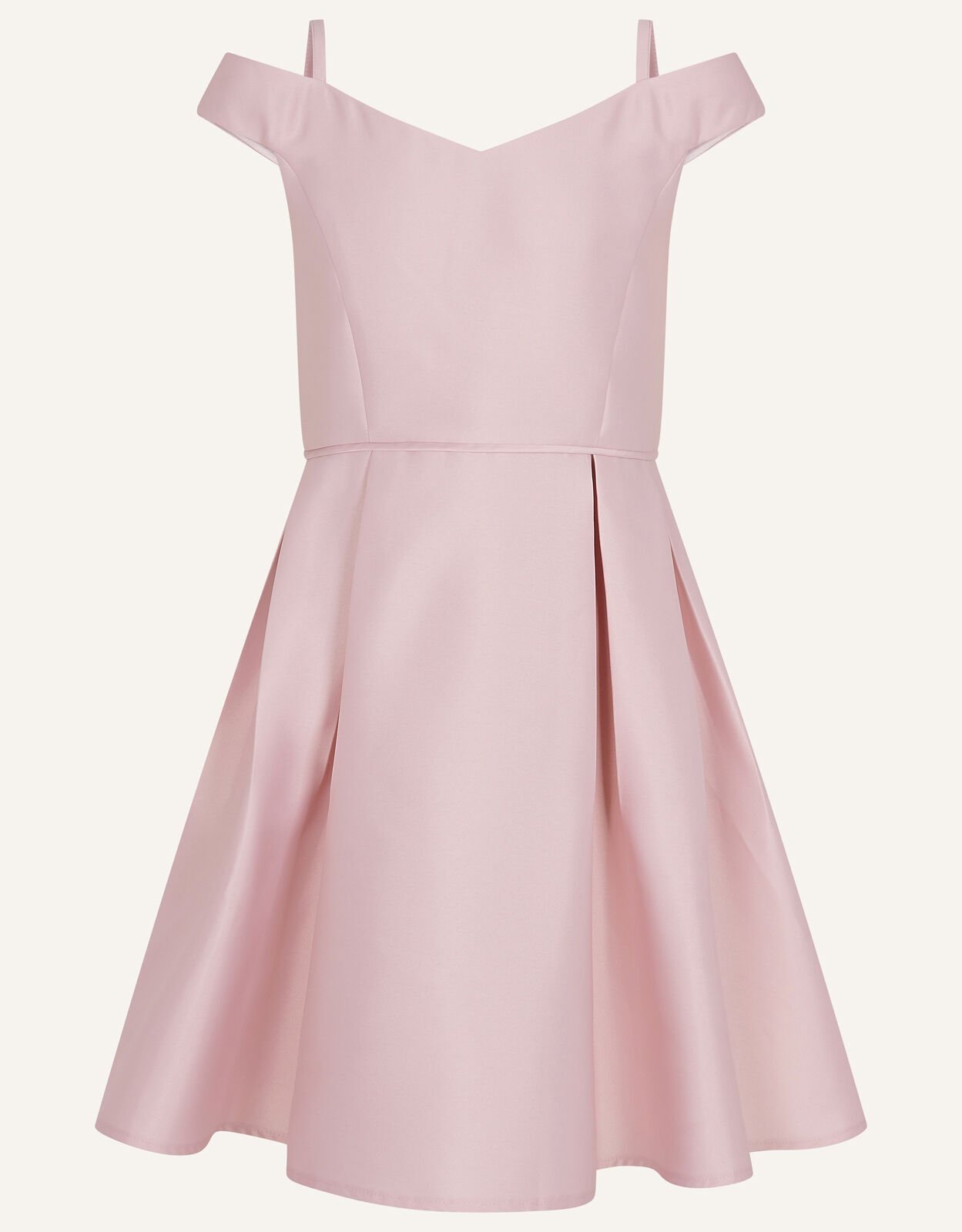 Duchess Twill Bardot Prom Dress Pink Prom Dresses Shoes Monsoon ROI