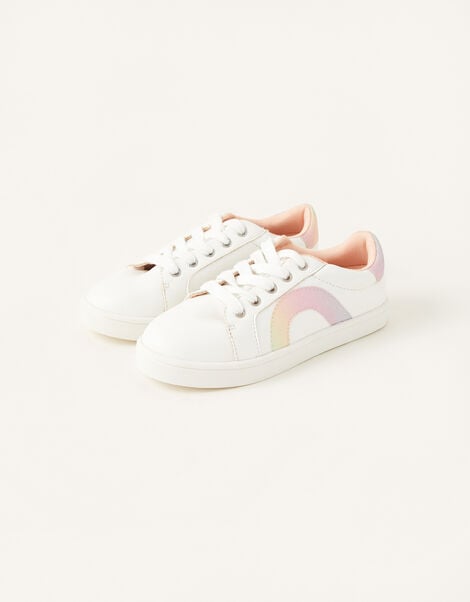 Ombre Rainbow Trainers Ivory, Ivory (IVORY), large
