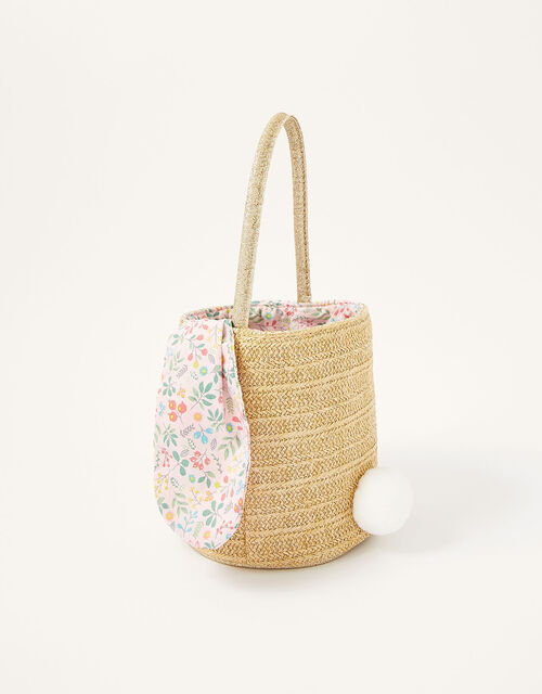 Ditsy Bunny Basket Bag, , large