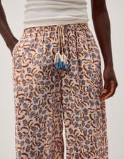 Ari Floral Balloon Trousers, Blue (BLUE), large