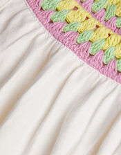 Crochet Neckline Cami Top, Ivory (IVORY), large