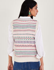 Fair Isle Tabard, Ivory (IVORY), large