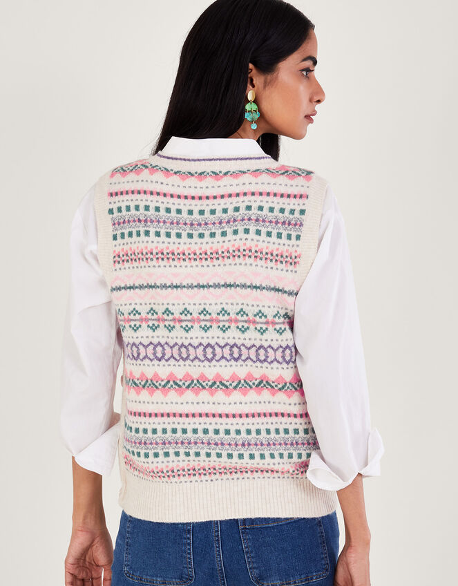 Fair Isle Tabard, Ivory (IVORY), large