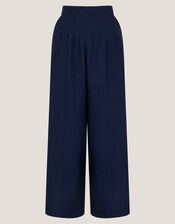Margo Wide Leg Trousers, Blue (BLUE), large