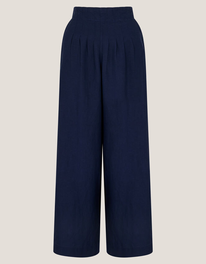Margo Wide Leg Trousers, Blue (BLUE), large