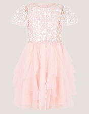Inaya Floral Sequin Party Dress, Pink (PINK), large