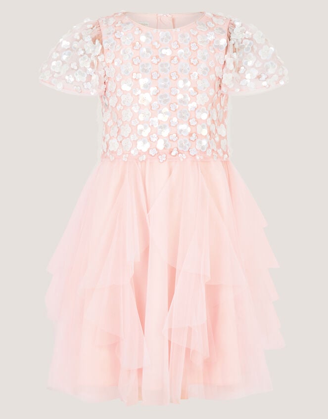 Inaya Floral Sequin Party Dress, Pink (PINK), large