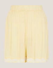 Sienna Ricrac Crinkle Shorts, Yellow (YELLOW), large