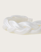 Plait Headband, Ivory (IVORY), large