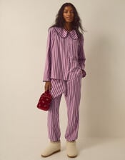 Sylvie Stripe Long Pyjamas Set, Pink (PINK), large