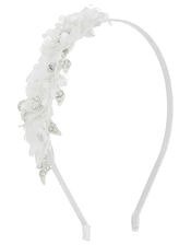 Lorna Lacey Floral Headband with Diamantes, , large
