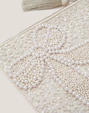 Audra Beaded Bow Pouch , , large