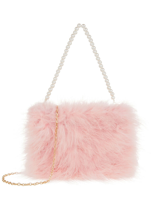 Molly Marabou Fluffy Bag, , large