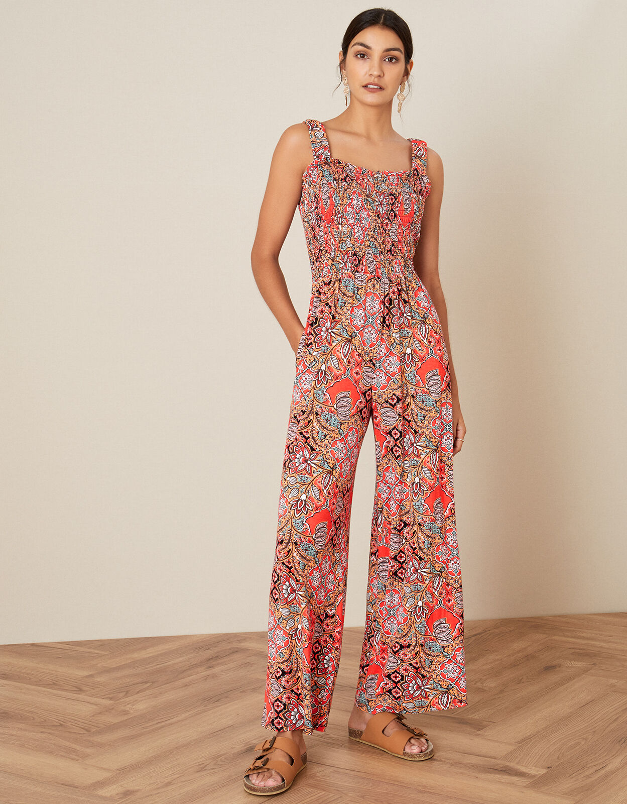 Monsoon orange online jumpsuit