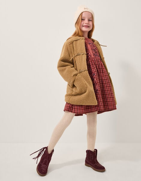 Borg Duffle Coat, Camel (CAMEL), large