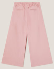Crochet Pocket High-Waist Trousers, Pink (PINK), large