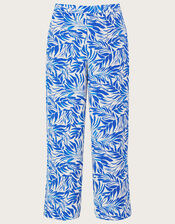 Florence Wide Leg Trousers, Blue (BLUE), large