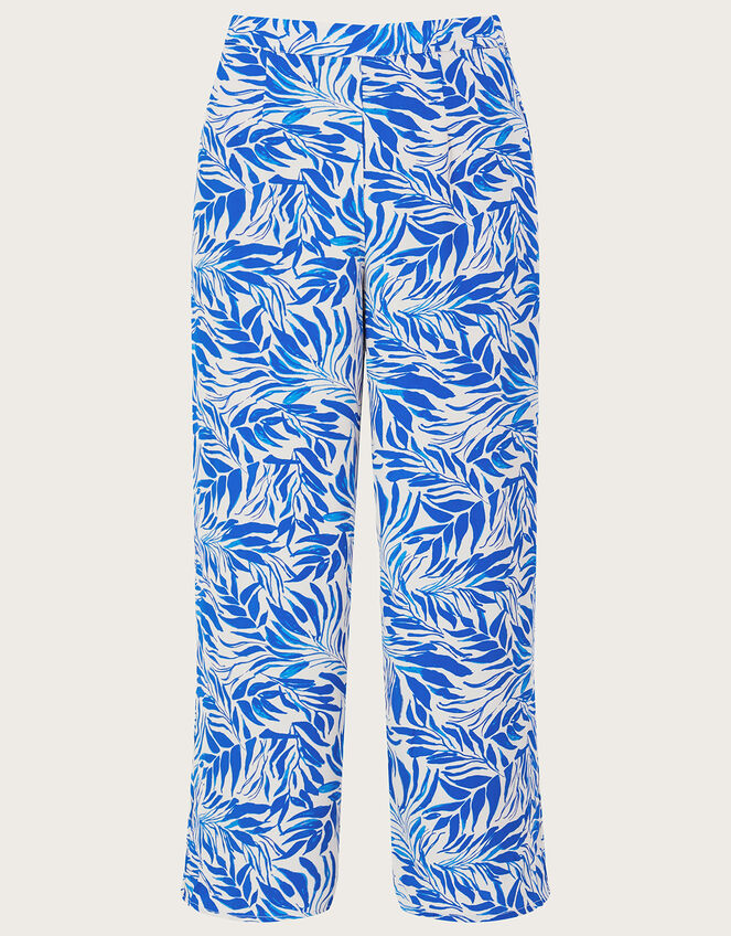 Florence Wide Leg Trousers, Blue (BLUE), large