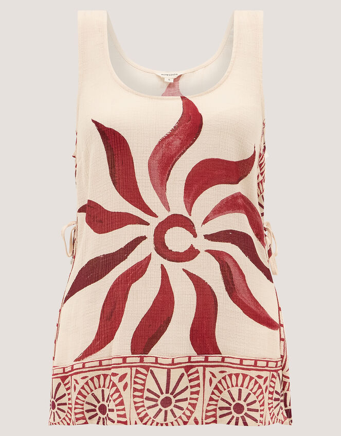 Sunnie Tie Cami Top, Ivory (IVORY), large