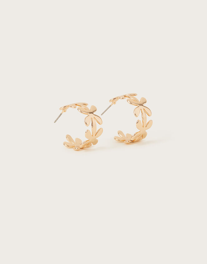 Daisy Hoop Earrings, , large